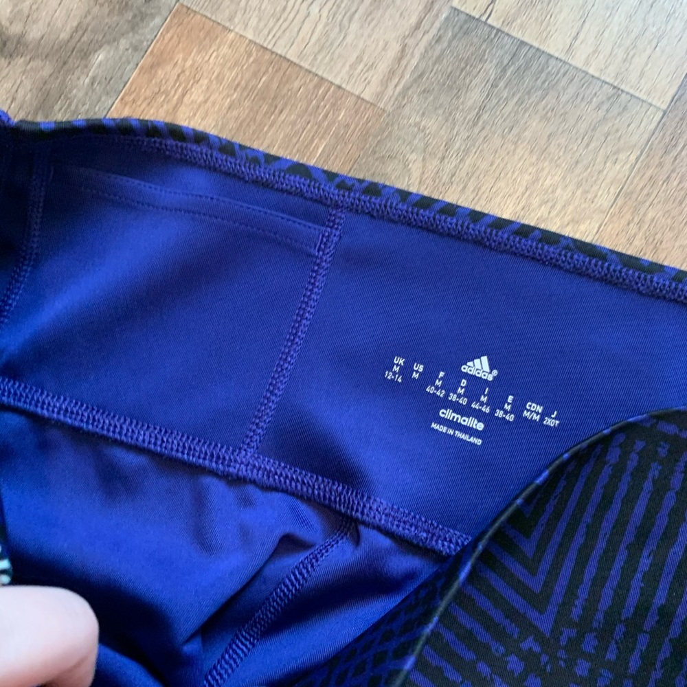 Adidas Patterned Climate Athletic Workout Capri P… - image 4